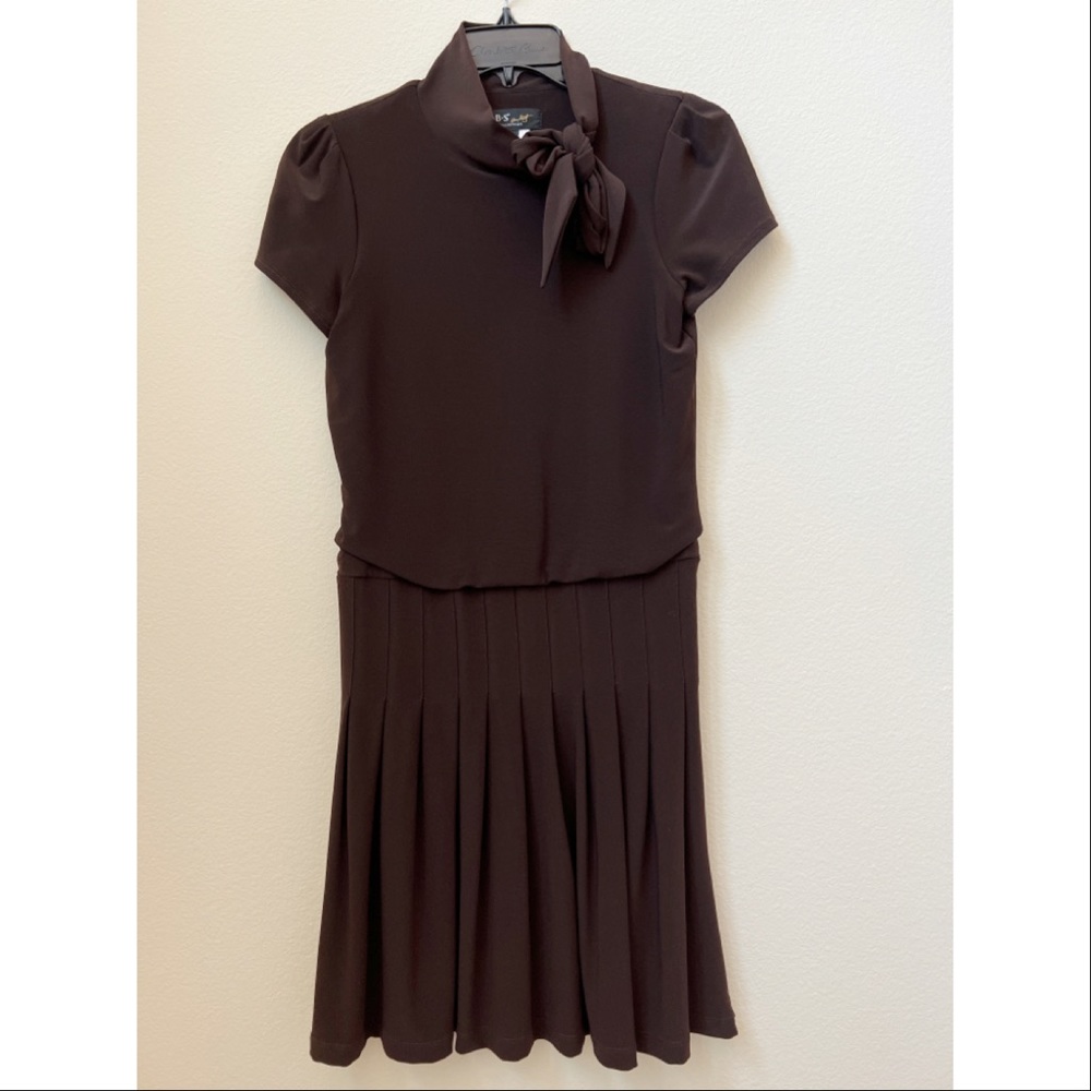 A.B.S neck bow tie dress